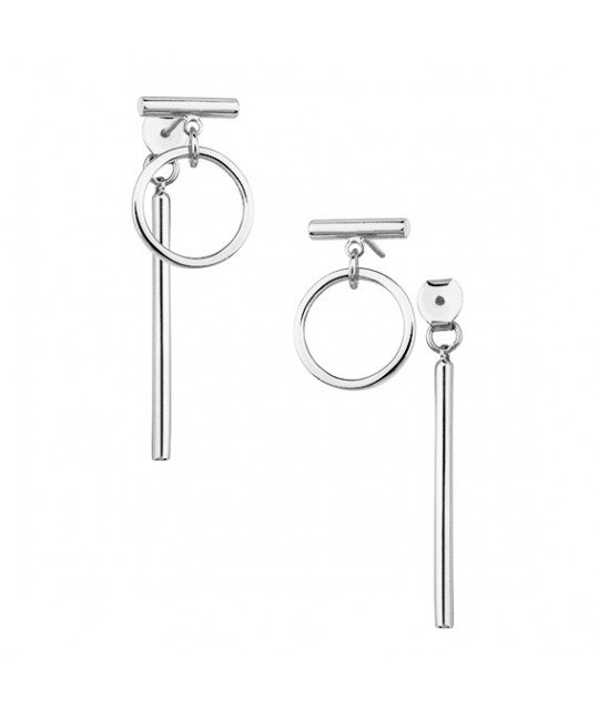 Sudraba auskari pārklāti ar rodiju