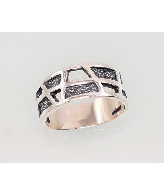 Серебряное кольцо, Серебро 925°, оксид (покрытие)