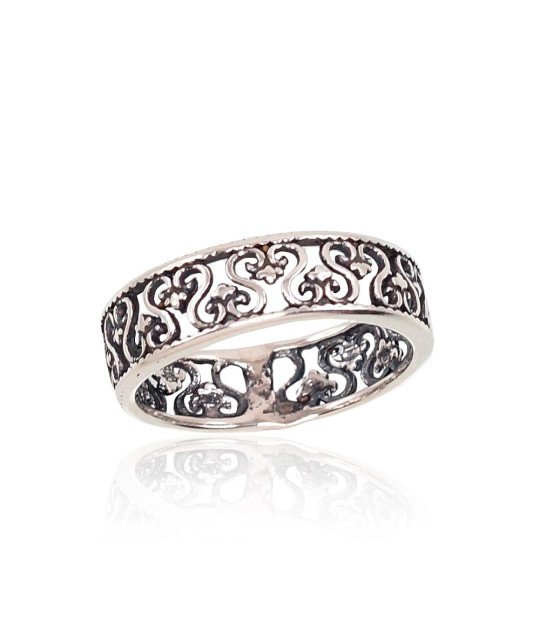 Серебряное кольцо, Серебро 925°, оксид (покрытие)