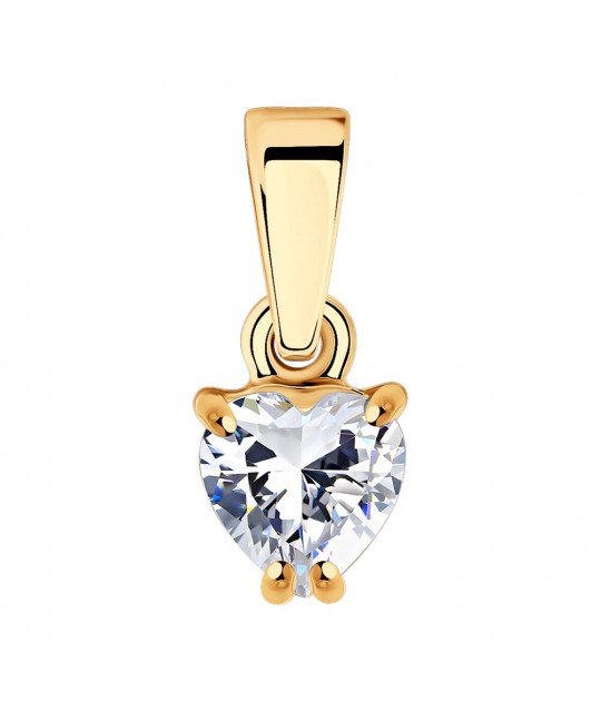 Silver pendant SOKOLOV with cubic zirkonia