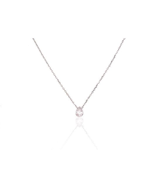 Sudraba kaklarota, Sudrabs 925°, rodijs (pārklājums), Cirkoni