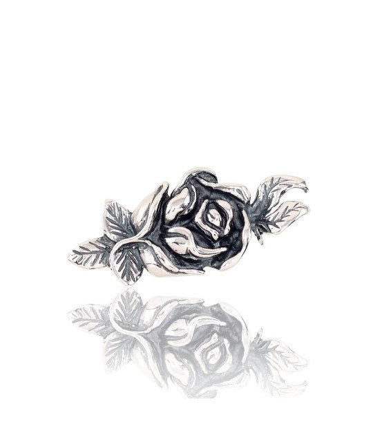 Серебряная брошь, Серебро 925°, оксид (покрытие)