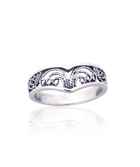 Серебряное кольцо, Серебро 925°, оксид (покрытие)