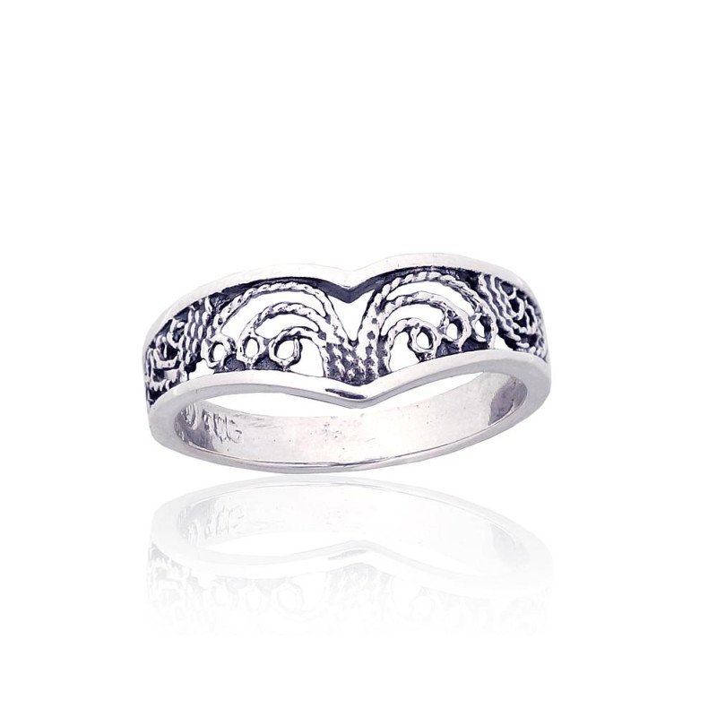 Серебряное кольцо, Серебро 925°, оксид (покрытие)