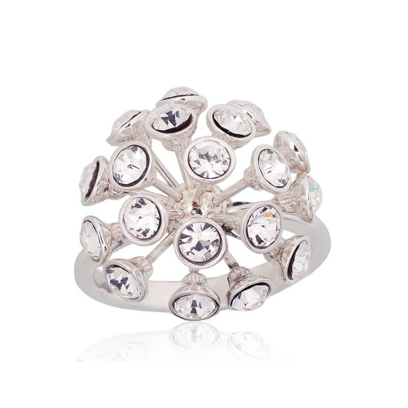 Silver ring, Silver 925°, Crystals