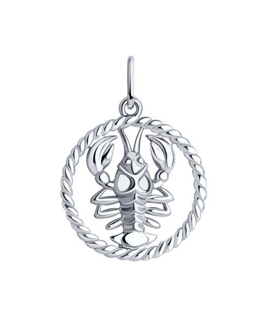 Silver pendant SOKOLOV, Zodiac sign: Cancer