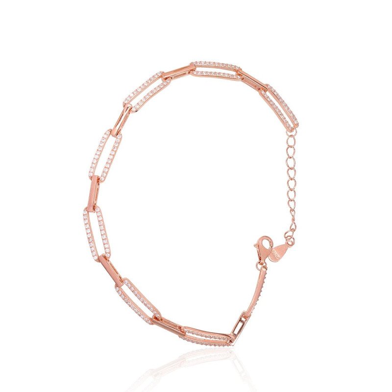 Sudraba aproce, Sudrabs 925°, sarkanais zelts (pārklājums), Cirkoni