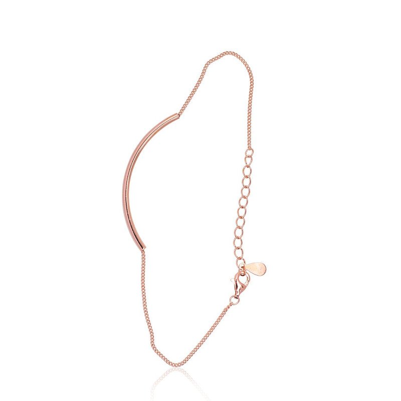 Серебряный браслет, Серебро 925°, красное золото (покрытие)