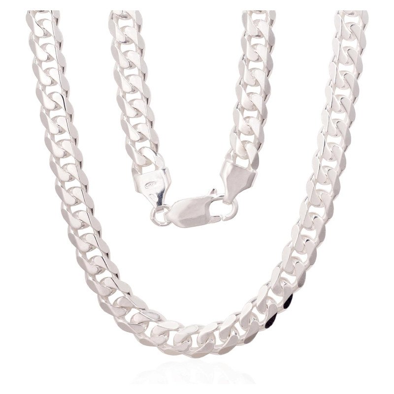 Silver chain Curb 6 mm, Silver 925°