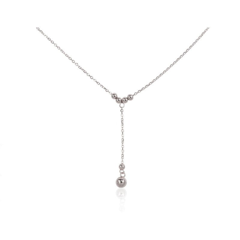 Silver necklace, Silver 925°, Rhodium (Plating)