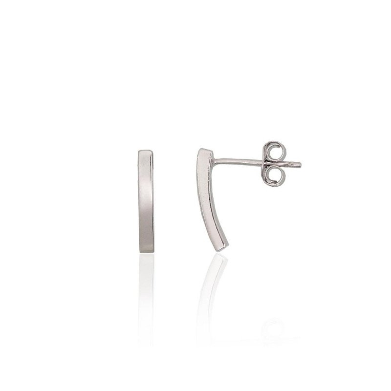 Серебряные серьги-пуссеты, Серебро 925°, родий (покрытие)