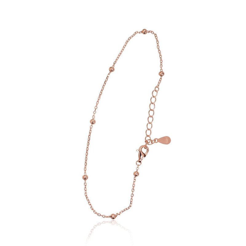 Silver bracelet, Silver 925°, red gold (Plating)