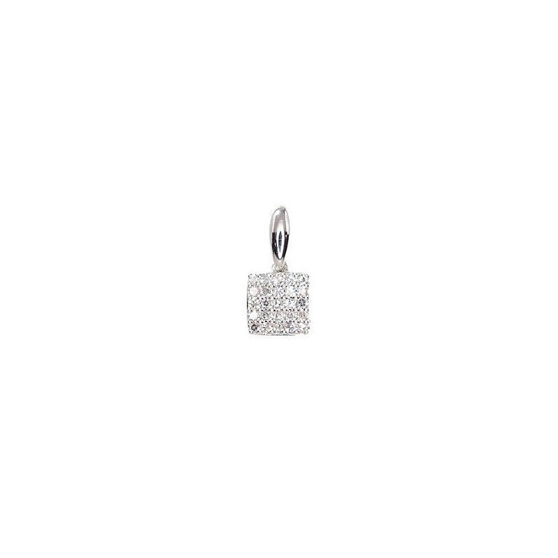 Gold pendant, White Gold 585°, Diamonds
