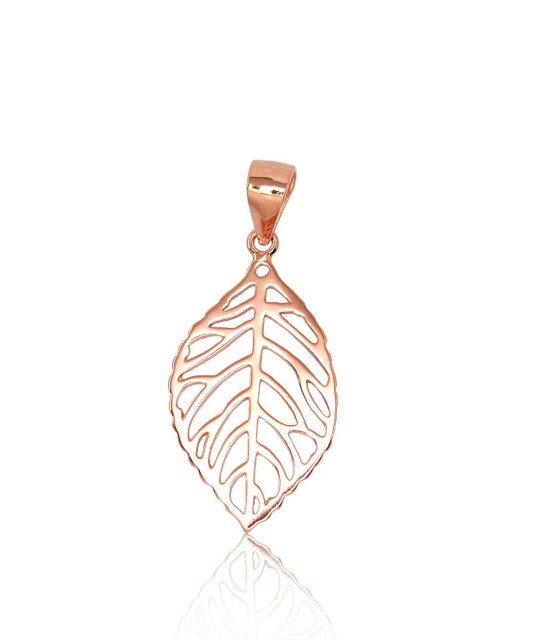 Серебряный кулон, Серебро 925°, красное золото (покрытие)