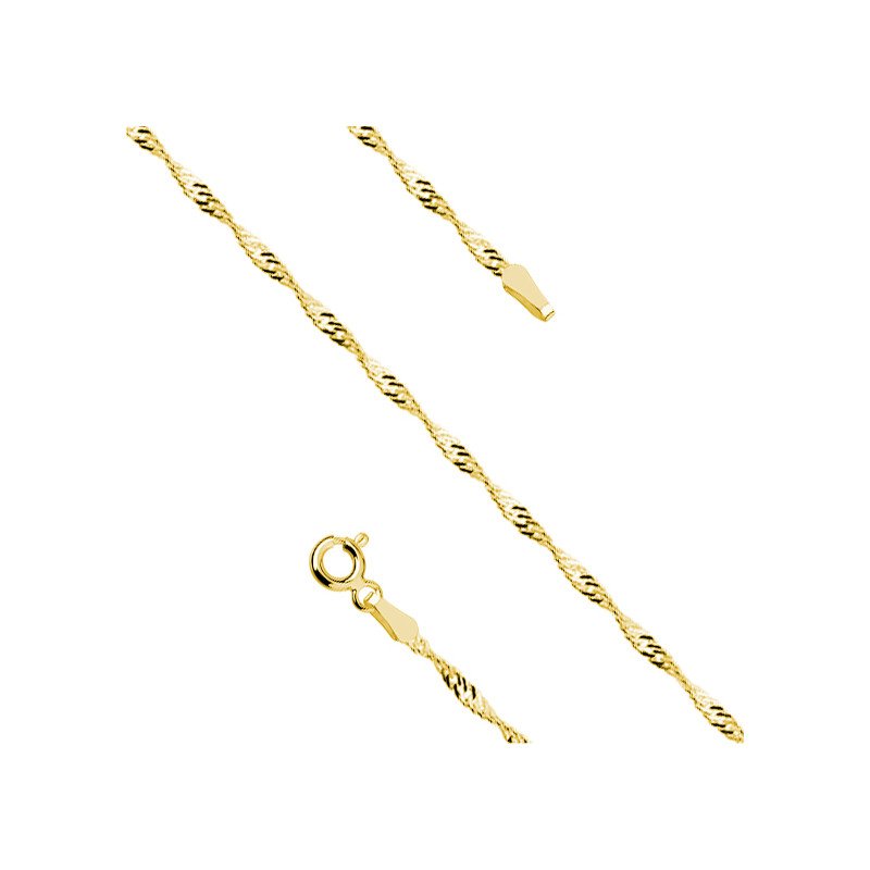 Gold-plated Silver Chain Singapur