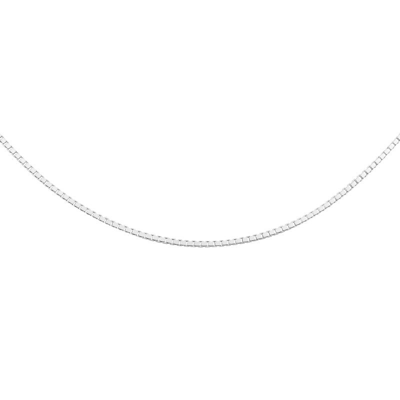 Silver Venetian Box Chain, Diamond-cut