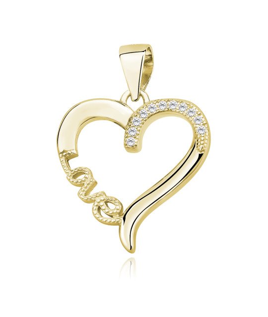 Kullatud Hõbedased Kõrvarõngad Kolm Südant Valgete Tsirkoonidega