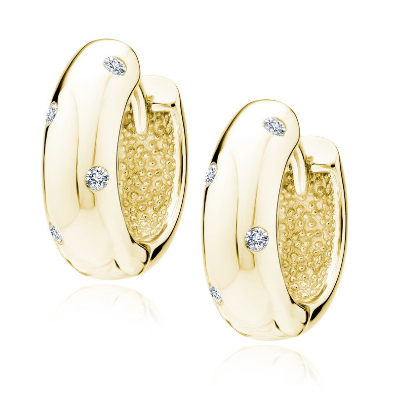 Hopeiset Rengaskorvakorut Zirkoneilla