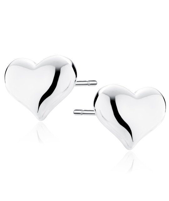 Hopeiset Korvakorut Sydän