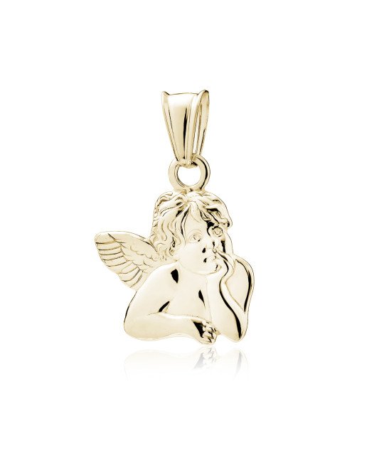 Kultapinnoitettu Hopeariipus Enkeli Polski: Srebrny Pozłacany Wisiorek Anioł