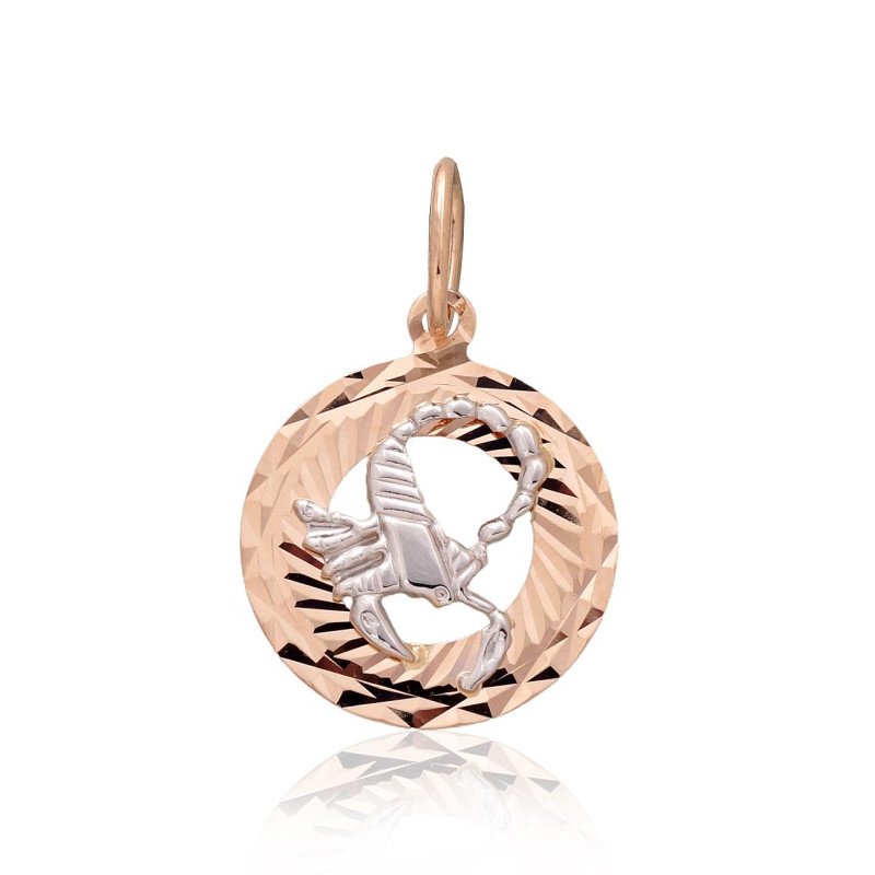 Gold pendant, White/Red Gold 585°