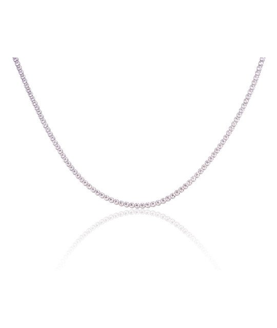 Sudraba kaklarota, Sudrabs 925°, rodijs (pārklājums), Cirkoni