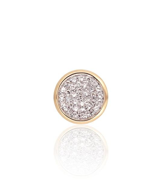 Gold pendant, Yellow Gold 585°, Rhodium (Plating), Diamonds