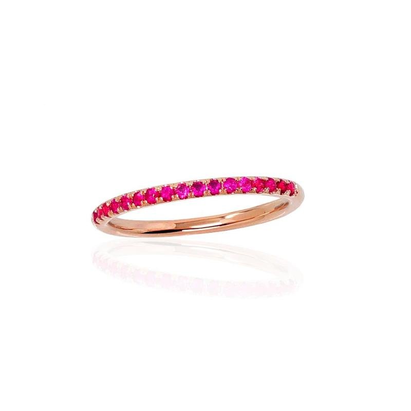 Gold ring, Red Gold 585°, Ruby
