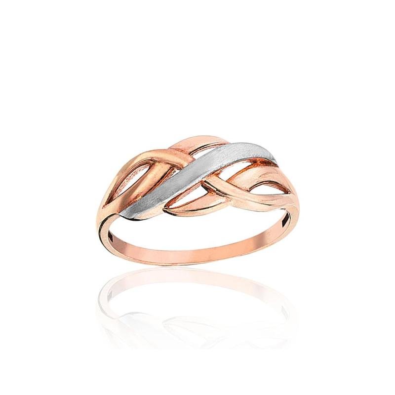 Gold ring, Red Gold 585°, Rhodium (Plating)