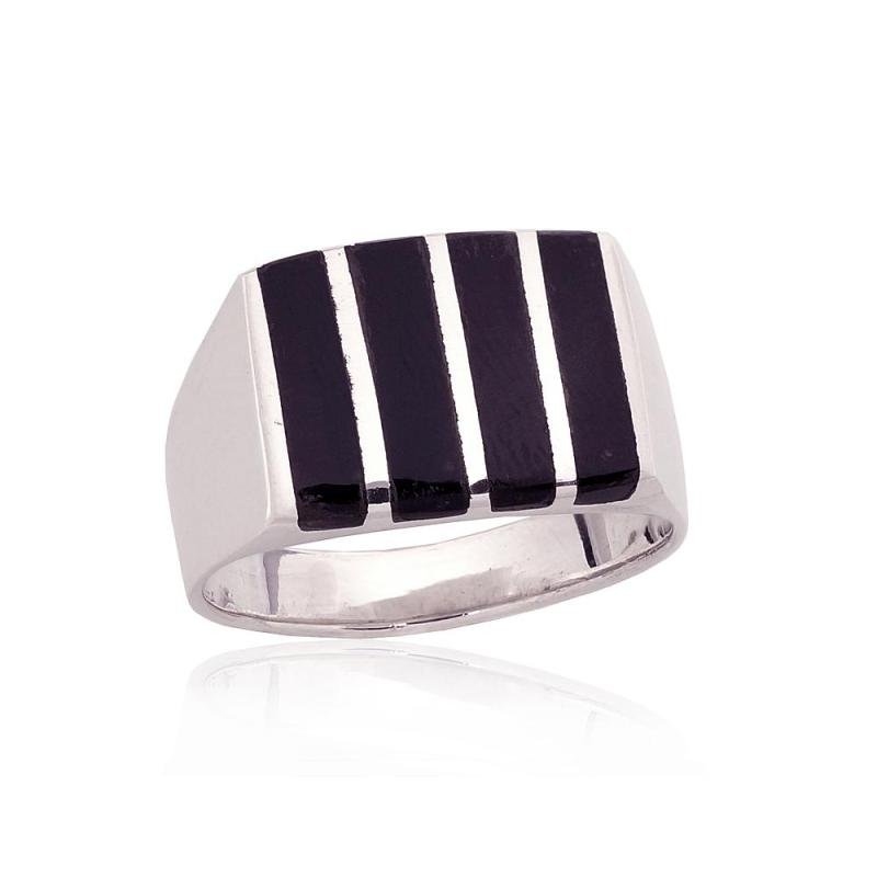 Silver ring, Silver 925°, Onix