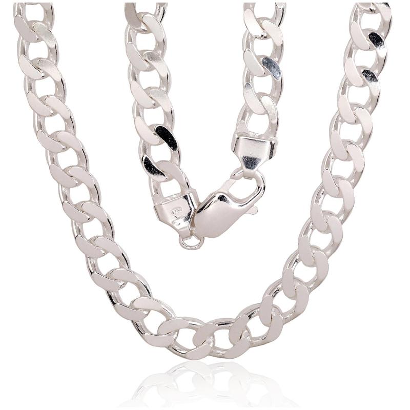 Silver chain Curb 7.5 mm, Silver 925°