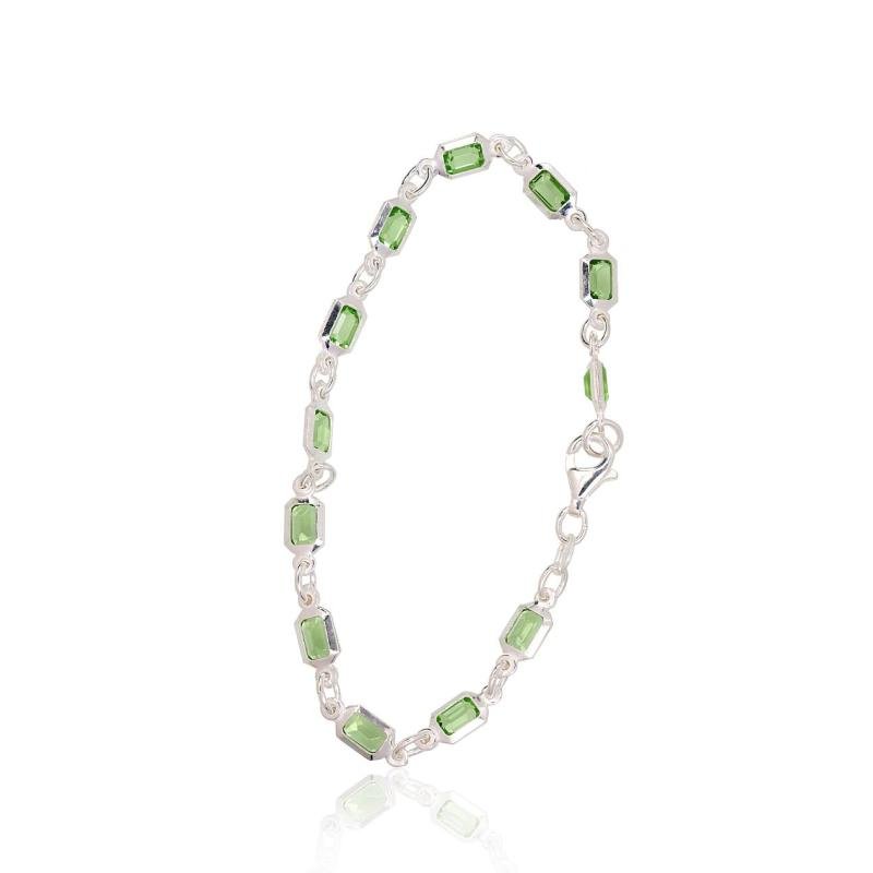 Silver bracelet, Silver 925°, Zirkons