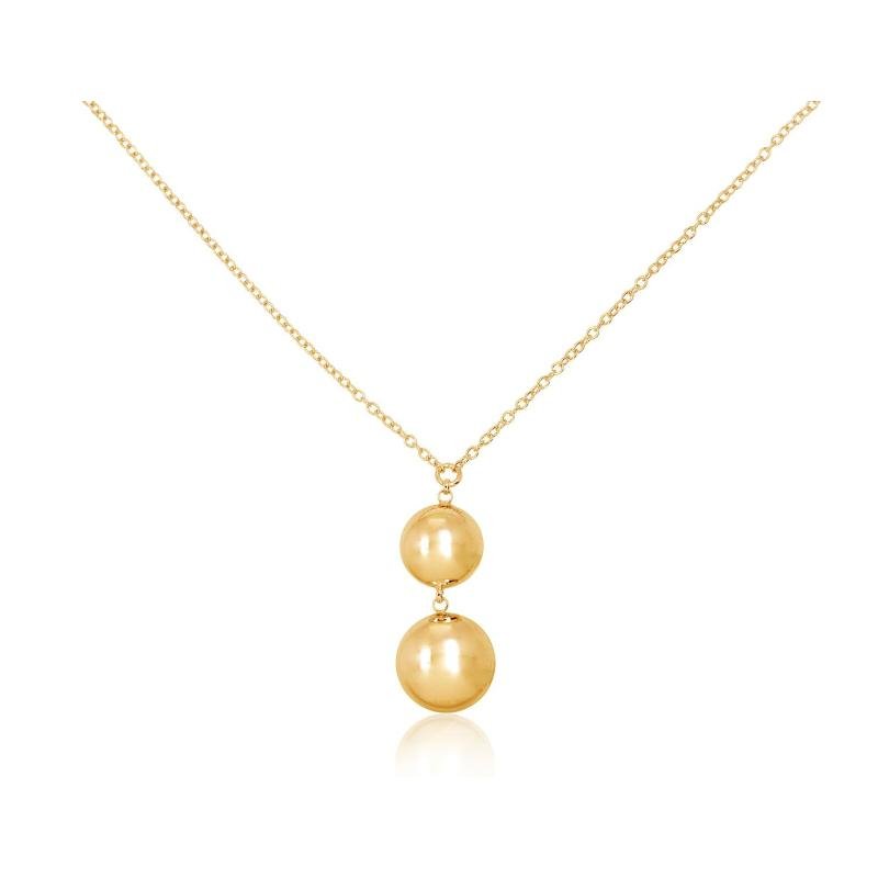 Серебряное колье, Серебро 925°, желтое золото (покрытие)