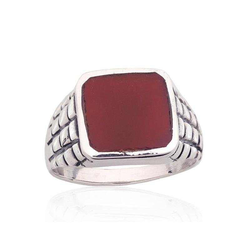 Sudraba gredzens, Sudrabs 925°, oksids (pārklājums), Serdoliks