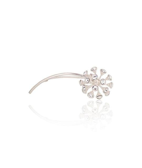 Silver brooch, Silver 925°, Crystals