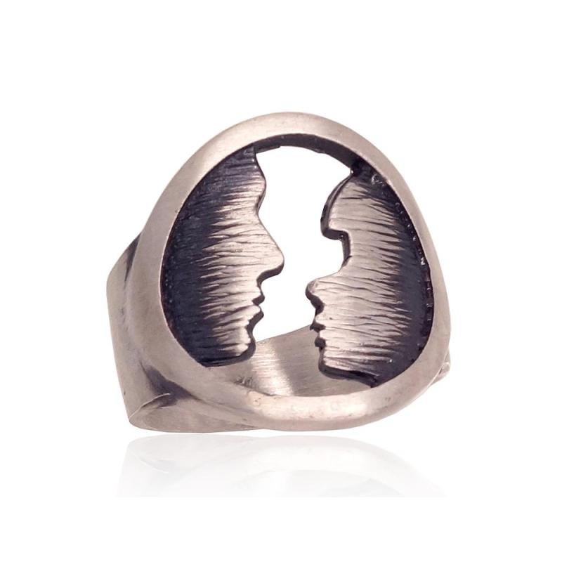 Silver ring, Silver 925°, oxide (Plating)