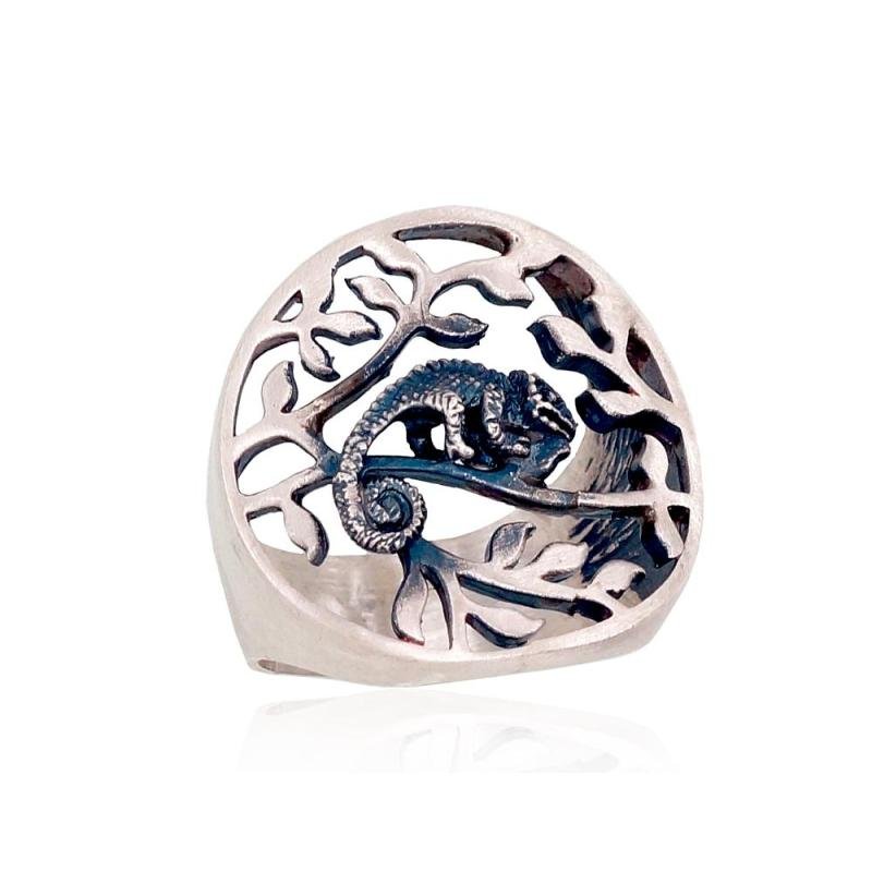 Silver ring, Silver 925°, oxide (Plating)