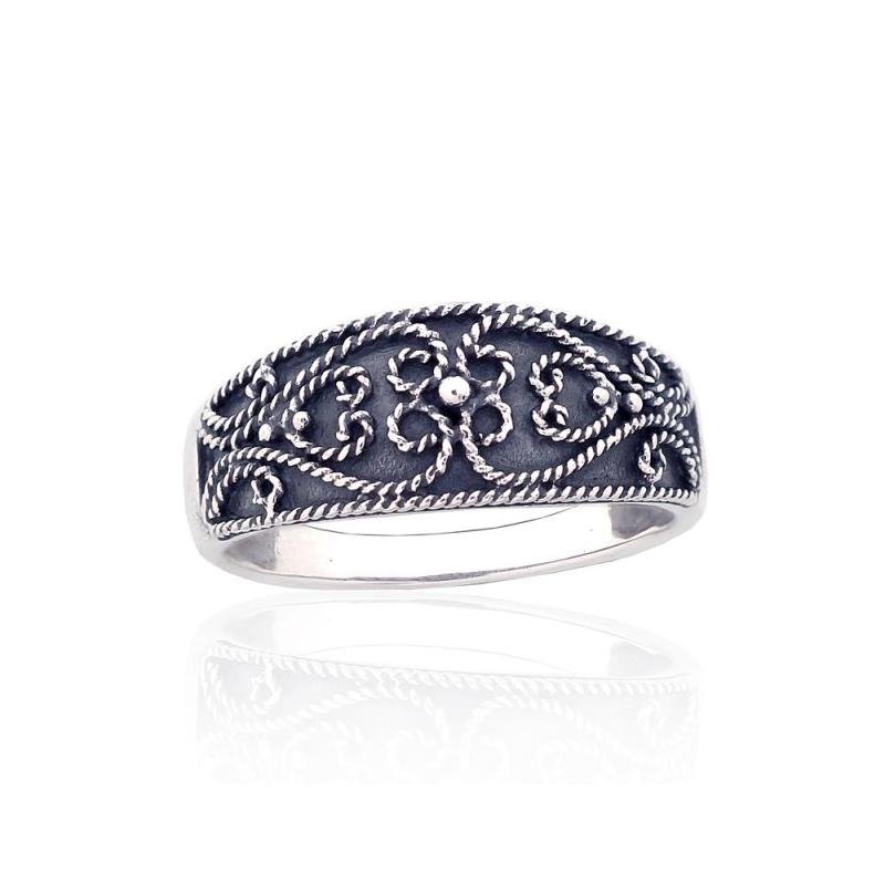 Silver ring, Silver 925°, oxide (Plating)
