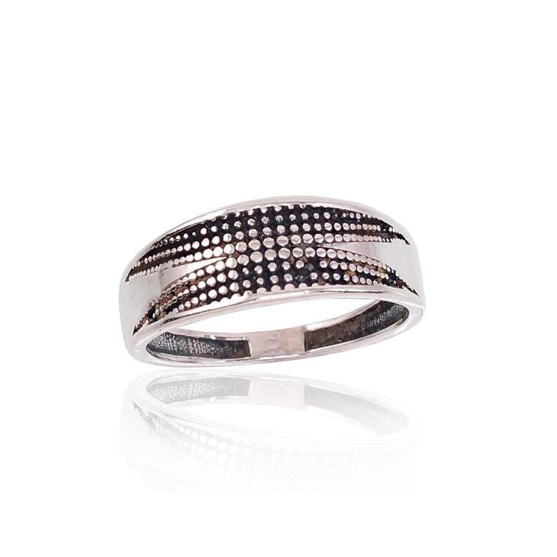 Серебряное кольцо, Серебро 925°, оксид (покрытие)