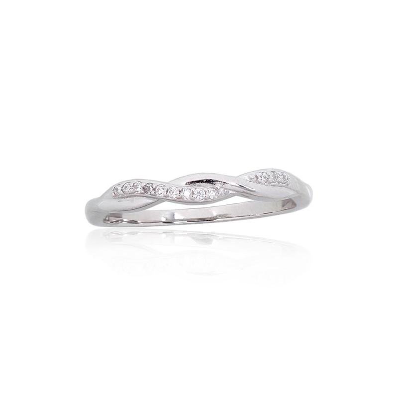 Sidabrinis žiedas, Sidabras 925°, rodis (padengti), Cirkonai