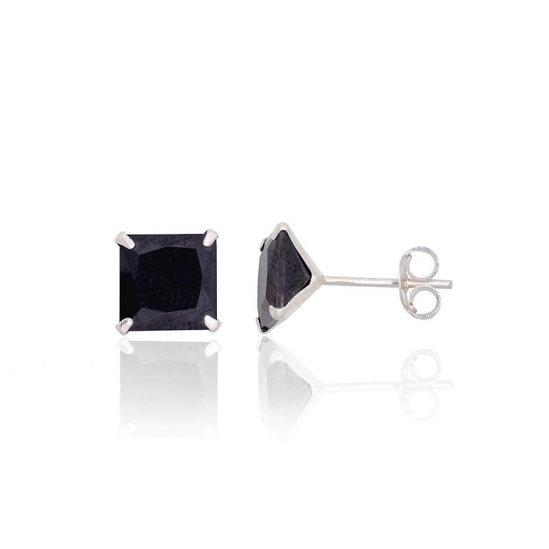 Silver stud earrings, Silver 925°, Zirkons