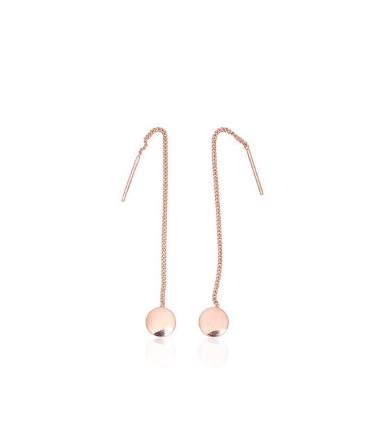 Silver earrings, Silver 925°, red gold (Plating)