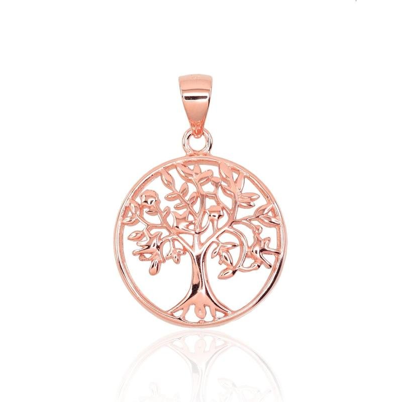 Silver pendant, Silver 925°, red gold (Plating)