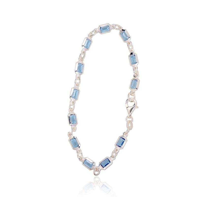 Silver bracelet, Silver 925°, Zirkons