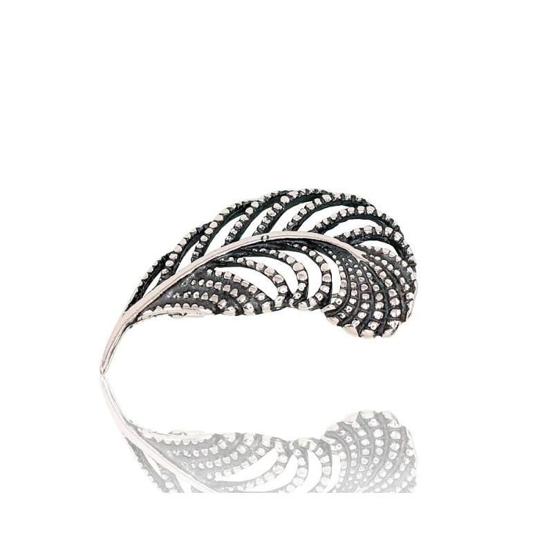 Серебряная брошь, Серебро 925°, оксид (покрытие)