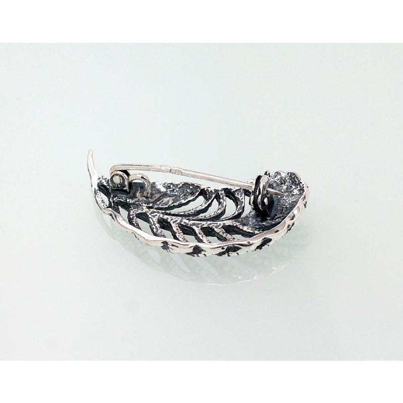 Серебряная брошь, Серебро 925°, оксид (покрытие)