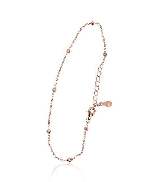 Silver bracelet, Silver 925°, red gold (Plating)