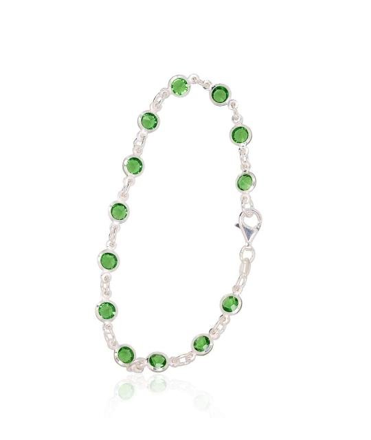 Silver bracelet, Silver 925°, Zirkons