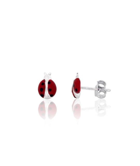 Silver stud earrings, Silver 925°, Jewelery enamel
