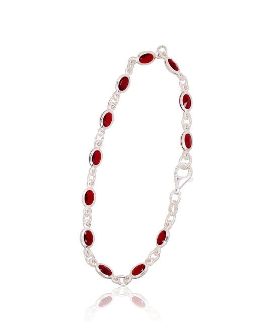 Silver bracelet, Silver 925°, Zirkons